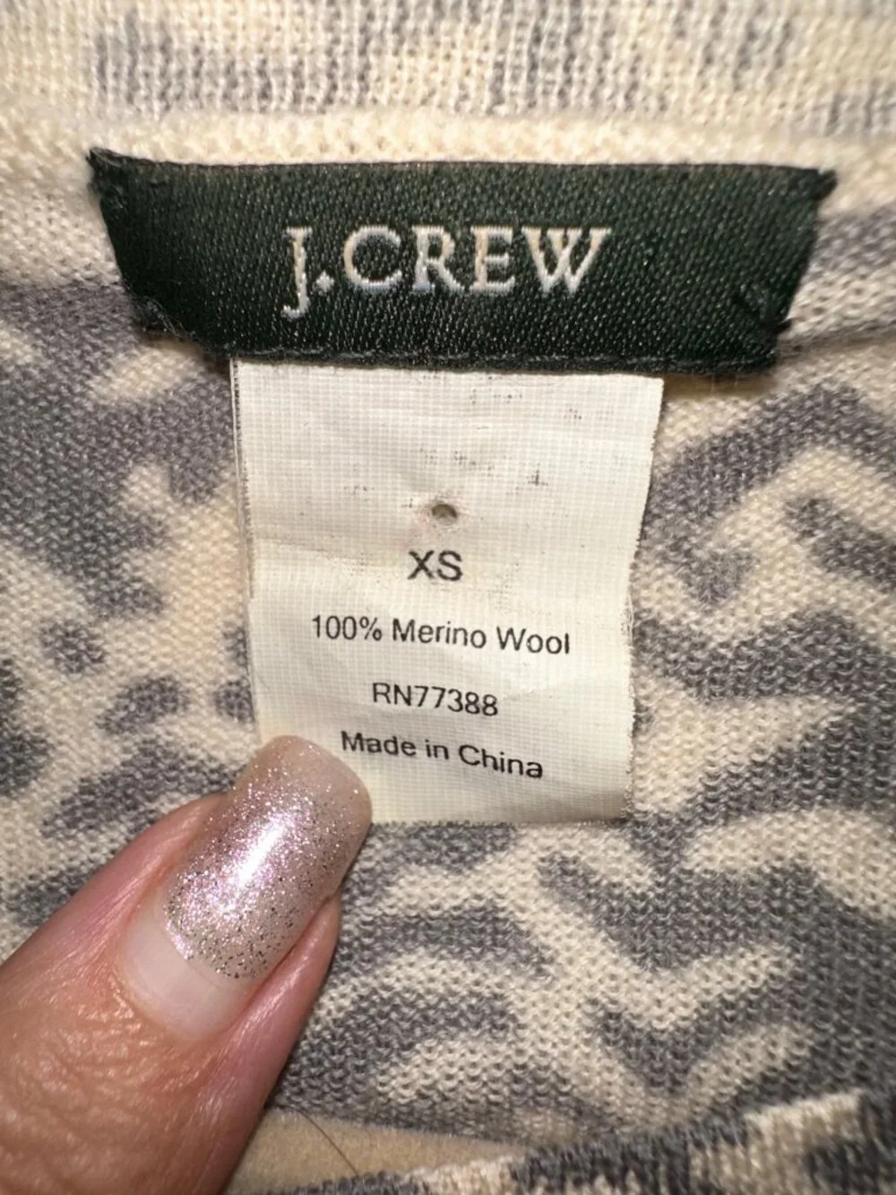 J.Crew Women’s Ruffled Merino Wool Cardigan